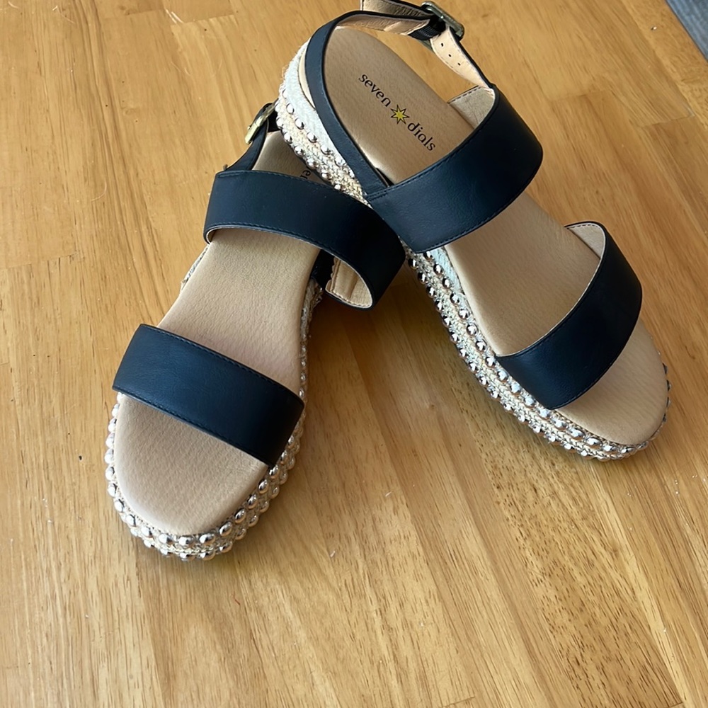 Seven Dials Summer Sandals size 8.5 M Black